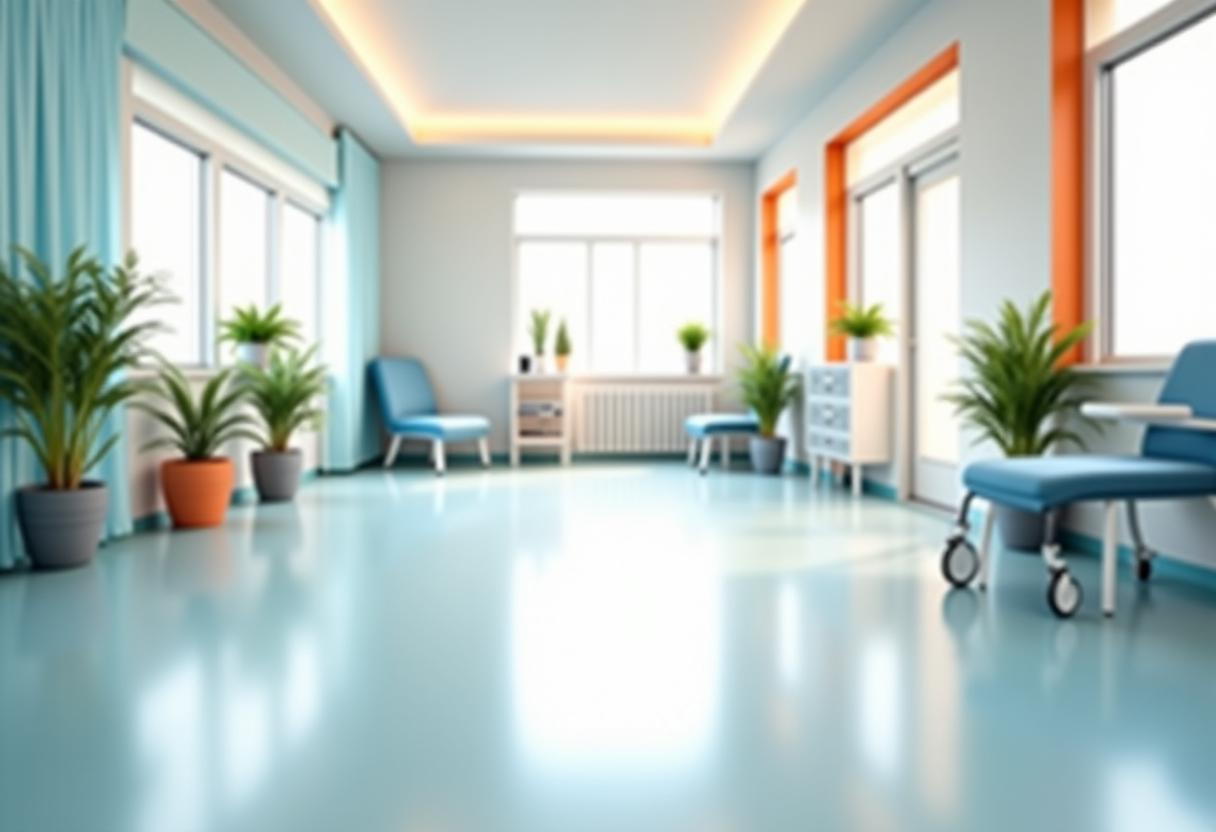 Gelenkschonende und rutschhemmende Vinylböden für Rehabilitationszentren